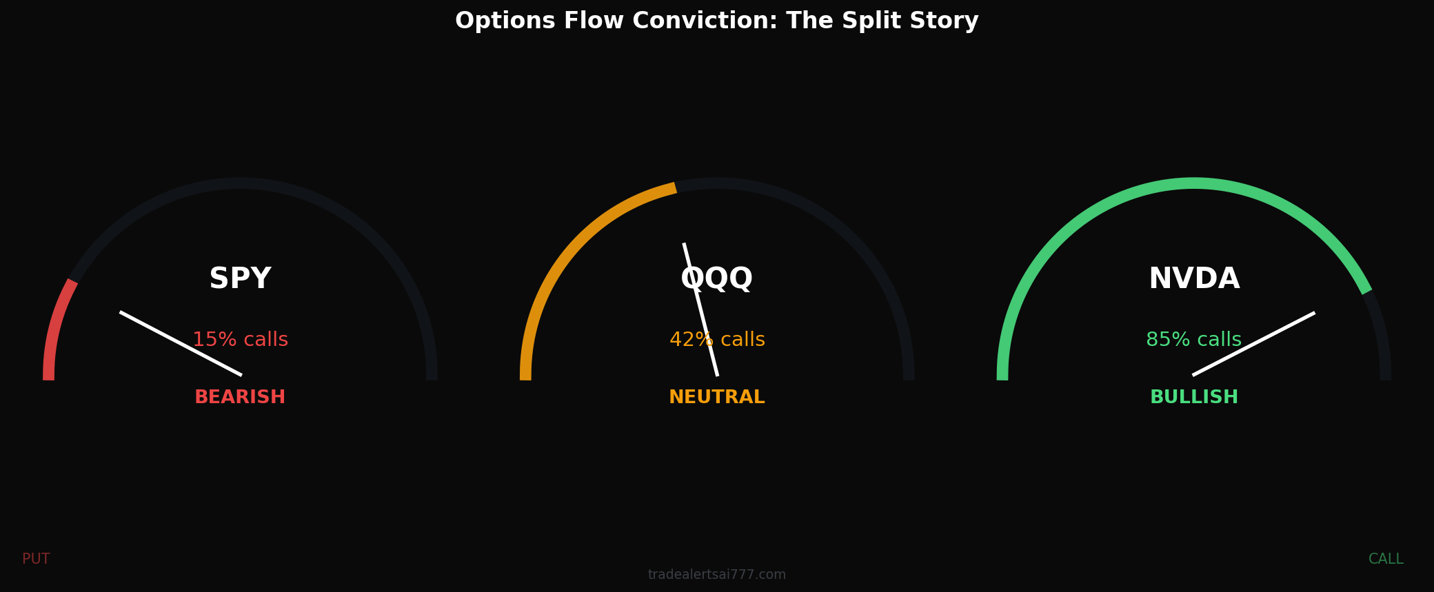 Options Flow Conviction Gauges